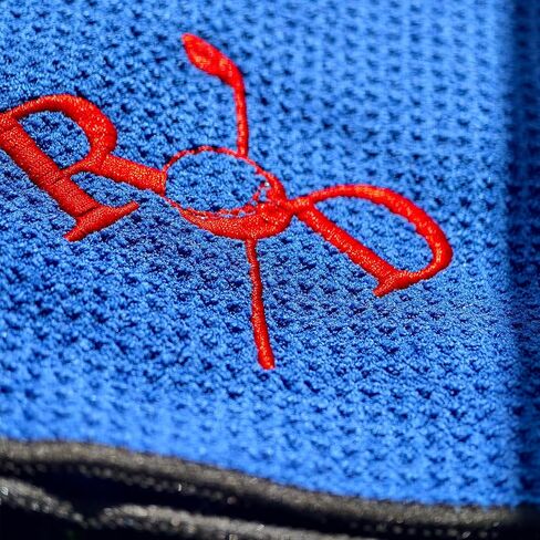 Embroidered Magnetic Towel W/Clip, Custom Microfiber Golf Towels Personalized with Name Initial, Golf Accessory, Gifts for Men Christmas Birthday Valentines Day Fathers Day (Embroidered-01) in Saudi Arabia