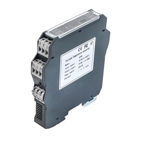 1pcs 18-30V DC Pt100 to 4-20mA Temperature Signal Converter one in Two Out Resistance Signal Isolator Rail Mounted PT1000-50-300C Pt100-200-850C(Out 4-20MA_CU50-50-150C) in Saudi Arabia