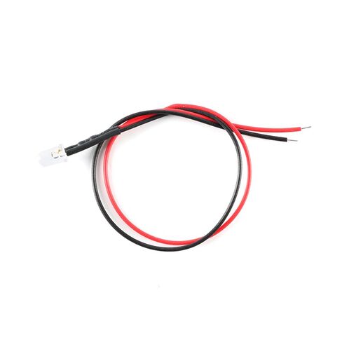 مصابيح LED 5 مم 12 فولت صمامات باعثة للضوء مع سلك، LED 5-12 فولت، 0.1 وات، مصابيح LED صغيرة للحرف اليدوية، سيارات الألعاب، 12 فولت LED فردي صغير أبيض 50 قطعة in Saudi Arabia