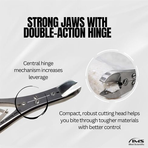 Stainless Steel Bone Cutter 6" Heavy Duty Double Action Forceps with Sharp Curved Blades in Kuwait