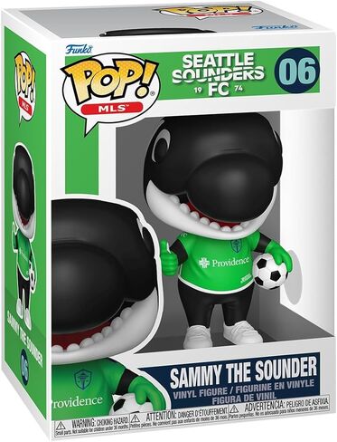 Funko Pop! MLS: Sounders - Sammy The Sounder - MLS Mascots and Marks - Collectable Vinyl Figure - Gift Idea - Official Merchandise - Toys for Kids & Adults - Sports Fans in Saudi Arabia