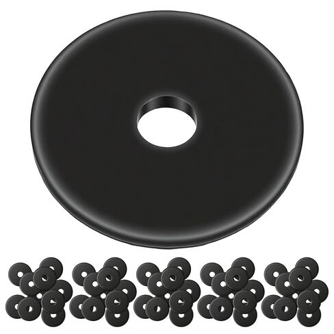 100 Pack 1/4" ID x 1-1/4" OD Fender Washers, Black Oxide, Thickened 18-8(304) Stainless Steel M6 Large Flat Washers, Washer for 1/4" Screws & Bolts in Saudi Arabia