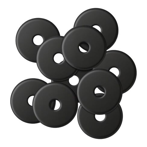100 Pack 1/4" ID x 1-1/4" OD Fender Washers, Black Oxide, Thickened 18-8(304) Stainless Steel M6 Large Flat Washers, Washer for 1/4" Screws & Bolts in Saudi Arabia