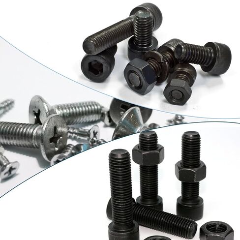 100 Pack 1/4" ID x 1-1/4" OD Fender Washers, Black Oxide, Thickened 18-8(304) Stainless Steel M6 Large Flat Washers, Washer for 1/4" Screws & Bolts in Saudi Arabia
