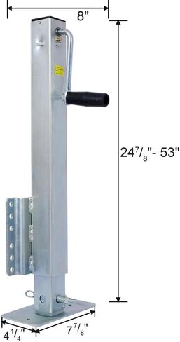 مقبس مقطورة عالي التحمل بوزن 2500 رطل مع ساق متدلية، مقبس أنبوبي مربع مثبت على شكل رأسي بطول 28.6 بوصة، كرنك رياح جانبي، مقبس لسان مقطورة بحرية مثبت بمسامير in Kuwait