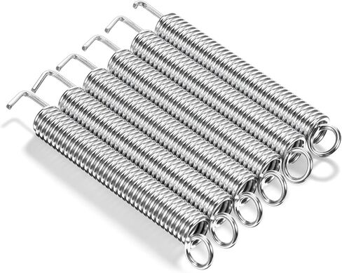 6 Pcs Electric Guitar Tremolo Springs, Vintage Tremolo Tension Springs Electric Guitar Bridge Noiseless Tremolos Spring Stainless Steel Guitars Accessories Replacement Parts Electrics (Silver) in Saudi Arabia