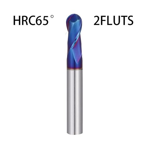 Ball Nose End Mill Cutter CNC Router Bits Tungsten Carbide Double Flute Milling Tool HRC50 55 65 R1 R2 in Saudi Arabia