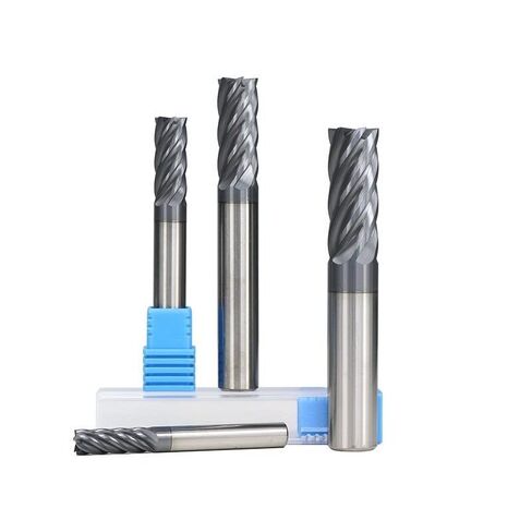 Roughing End Mill 6 Flute CNC Router Bit 6/8/10/12mm Carbide TiAIN Coated HRC55 Machining Milling Tools in Kuwait