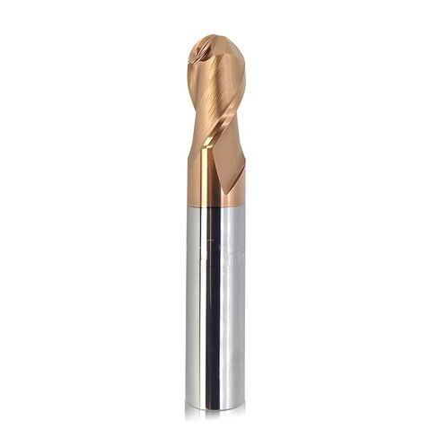 1Pieces Nano Micro Grain Coating Carbide 2 Short Flute Ball Nose End Mills HRC55 Tungsten Mill for 3D Engraving Stainless Steel Iron Copper Milling Cutter in Saudi Arabia