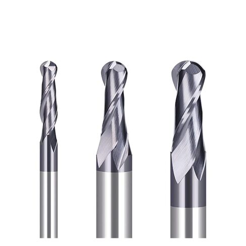 1pcs 2 Flutes Ball Nose End Mill 6.35mm 12.7mm Shank Carbide CNC Cutter Router Bits Spiral Milling Tool for Woodworking in Saudi Arabia
