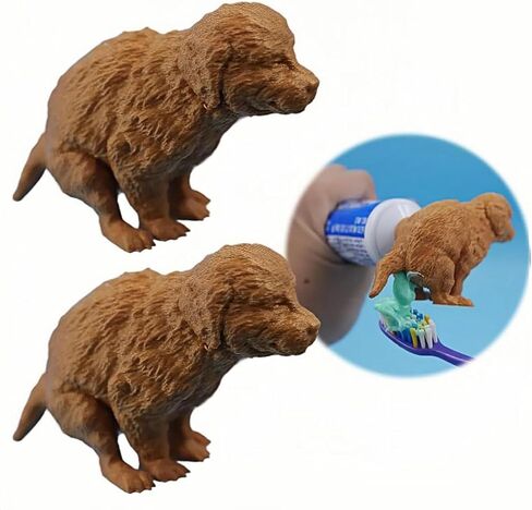 Golden Retriever Toothpaste Dispenser - Novelty Bathroom Accessory Gift for Dog Lovers in Saudi Arabia