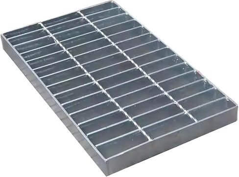 Heavy-Duty Galvanized Steel Grating Drain Cover - 45x100x3cm Channel Grate for Storm Drains, Garage Floors, Yard Drains, Septic Tanks & Catch Basins in Kuwait