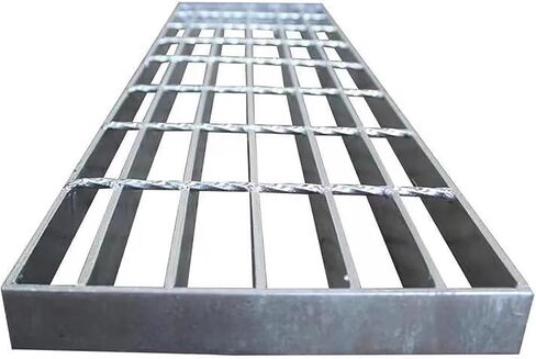 Heavy-Duty Galvanized Steel Grating Drain Cover - 45x100x3cm Channel Grate for Storm Drains, Garage Floors, Yard Drains, Septic Tanks & Catch Basins in Kuwait