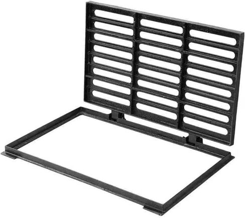Metal Drainage Grates with Frame Heavy Duty Rectangle Cast Iron Trench Grate Cover(60x40x4.5cm/24x16x1.8in) in Saudi Arabia