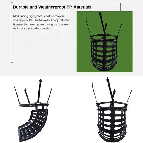 جهاز إرجاع كرة السلة بزاوية 360 درجة متوافق مع الأطواق الداخلية/الخارجية للتدريب على الرماية، إعداد سريع للتعليق in Kuwait