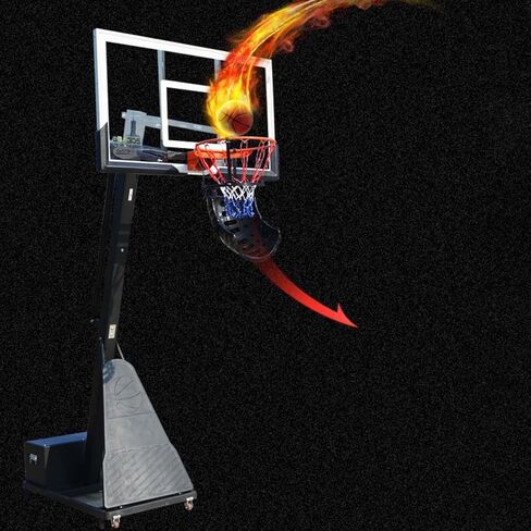 جهاز إرجاع كرة السلة بزاوية 360 درجة متوافق مع الأطواق الداخلية/الخارجية للتدريب على الرماية، إعداد سريع للتعليق in Kuwait