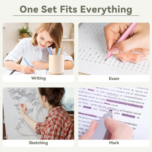 52 PCS Aesthetic School Supplies with Cute Pencil Case, Stationery Essentials with Pens Pencils and Pastel Highlighters Set,College Back to School Supplies for Teen Girls,Pastel Office Supplies-Pink in Saudi Arabia