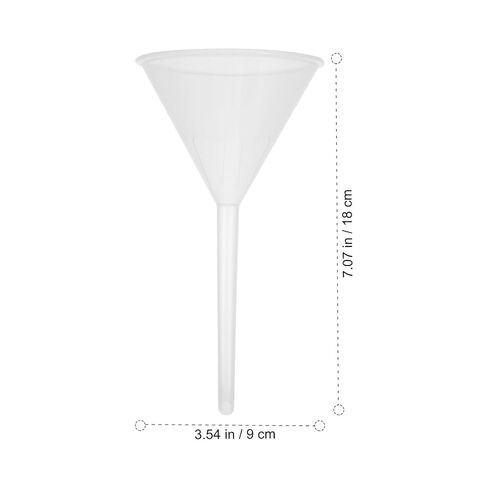 NUOBESTY 10pcs 90mm Pp Plastic Laboratory Triangle Filling Funnels Set for Scientific Experiment Liquid Transfer in Saudi Arabia