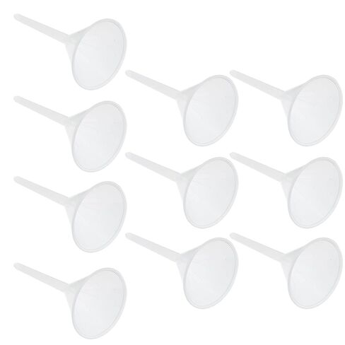 12pcs 75mm Plastic Laboratory Funnel Set, Triangle Pp Filter Filling Funnels for Scientific Experiments and Liquid Transfer in Kuwait