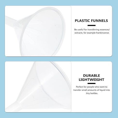 12pcs 75mm Plastic Laboratory Funnel Set, Triangle Pp Filter Filling Funnels for Scientific Experiments and Liquid Transfer in Kuwait