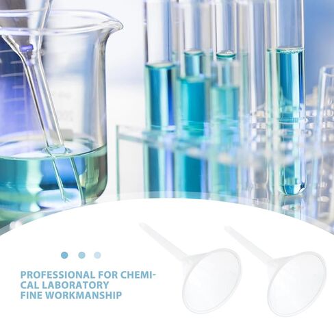 12pcs 75mm Plastic Laboratory Funnel Set, Triangle Pp Filter Filling Funnels for Scientific Experiments and Liquid Transfer in Kuwait