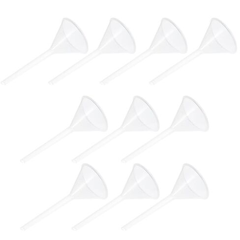 NUOBESTY 12pcs 75mm Laboratory Plastic Funnels Pp Material Triangular Filter Filling Funnels for Chemistry Lab Use in Saudi Arabia
