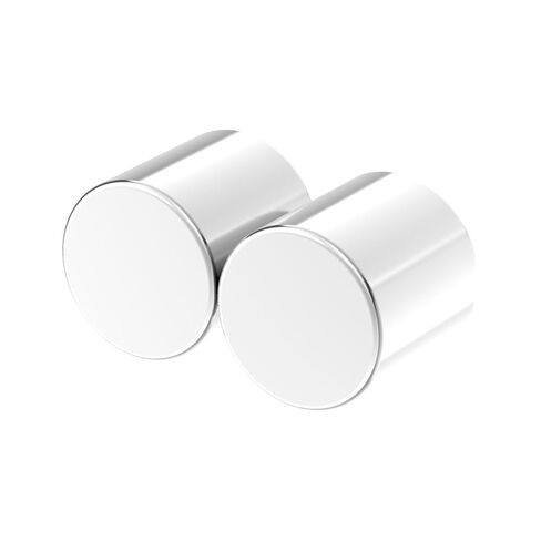 77.7LBS قوة السحب N54/N55 أقوى مغناطيس نيوديميوم أسطواني مستدير - 1.00 بوصة عمق × 1.00 بوصة ارتفاع - عبوتان، أقوى مغناطيسات أرضية نادرة أسطوانية فائقة القوة للاستخدام بنفسك، مغناطيس صناعي in Kuwait