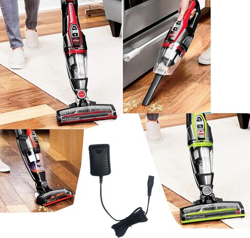 شاحن بديل لجهاز Bissell ReadyClean Cordless XRT 3079، 31921، 3192، 31927 شاحن مكنسة كهربائية 14.4 فولت موديل 1627824 الإخراج: 17 فولت - 800 مللي أمبير in Kuwait