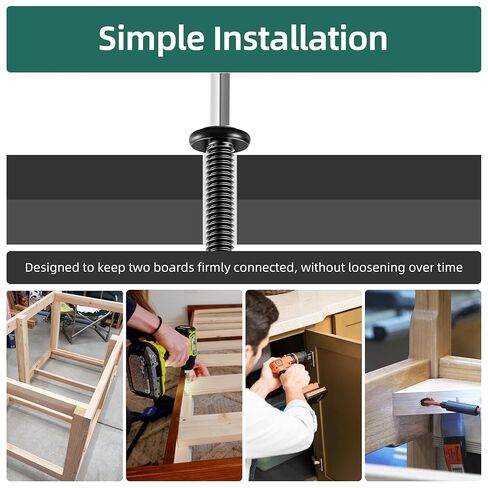 20Pcs 1/4-20 x 3 Flat Head Socket Head Screws 304 Stainless Steel Furniture Bolts Countersunk Connector Screws, Black Oxide Fully Threaded with Spanner in Kuwait