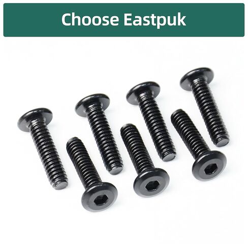 20Pcs 1/4-20 x 3 Flat Head Socket Head Screws 304 Stainless Steel Furniture Bolts Countersunk Connector Screws, Black Oxide Fully Threaded with Spanner in Kuwait