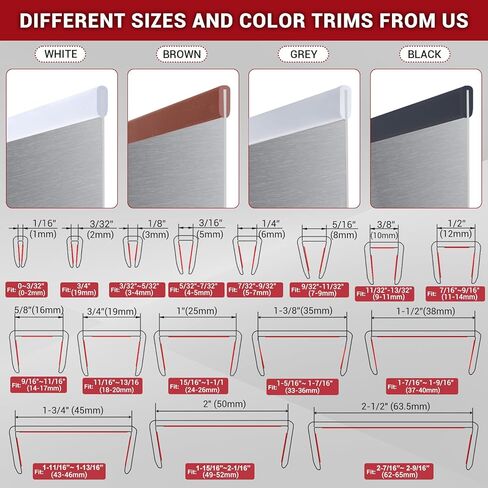 Self Adhesive Rubber Edge Trim, 3/32" U Shaped, 20Ft, Black Color in Kuwait