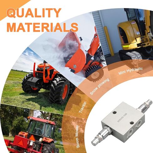 DCRV45-06N Dual Crossover Hydraulic Relief Cushion Valve,3/8" NPT Ports, 12 GPM Fit for Reversible Hydraulic Motor and Can Be Used as a Cushion Valve for a Double Acting Cylinder in Kuwait