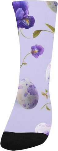 جوارب Ink Iris عيد الفصح الأرجوانية للمشي لمسافات طويلة - جوارب شتوية حرارية سميكة دافئة للأولاد والبنات للمدرسة، والارتداء اليومي والأنشطة الخارجية in Kuwait