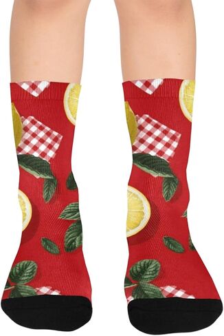 جوارب المشي لمسافات طويلة من الحمضيات والنعناع - جوارب شتوية حرارية سميكة دافئة للأولاد والبنات الصغار للمدرسة، والارتداء اليومي والأنشطة الخارجية in Kuwait