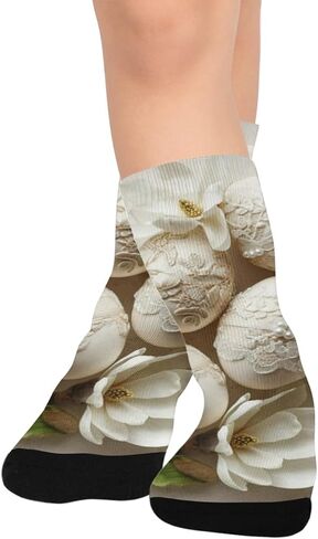 جوارب المشي لمسافات طويلة من الدانتيل لعيد الفصح - جوارب شتوية سميكة دافئة للأولاد والبنات للمدرسة، والارتداء اليومي والأنشطة الخارجية in Kuwait