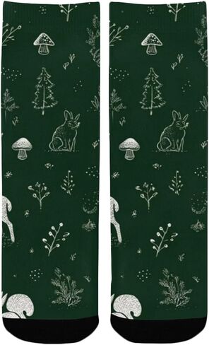 جوارب المشي لمسافات طويلة باللون الأخضر للغابات - جوارب شتوية حرارية سميكة دافئة للأطفال الصغار للأولاد والبنات للمدرسة، والارتداء اليومي والأنشطة الخارجية in Kuwait