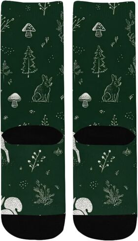 جوارب المشي لمسافات طويلة باللون الأخضر للغابات - جوارب شتوية حرارية سميكة دافئة للأطفال الصغار للأولاد والبنات للمدرسة، والارتداء اليومي والأنشطة الخارجية in Kuwait