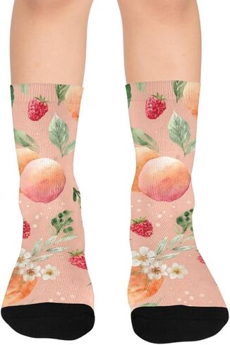 جوارب Peach Bloom Bloom للمشي لمسافات طويلة - جوارب شتوية حرارية سميكة دافئة للأولاد والبنات للمدرسة، والارتداء اليومي والأنشطة الخارجية in Kuwait