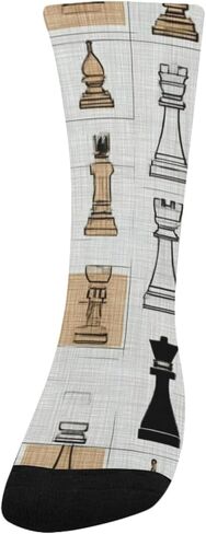 جوارب فنية للتنزه سيرًا على الأقدام من قطعة الشطرنج - جوارب شتوية حرارية سميكة دافئة للأولاد والبنات الصغار للمدرسة، والارتداء اليومي والأنشطة الخارجية in Kuwait