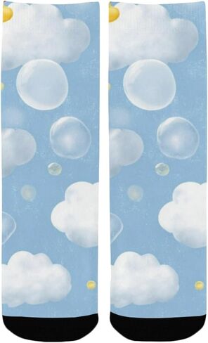 جوارب Cloud and Ducks للمشي لمسافات طويلة - جوارب شتوية حرارية سميكة دافئة للأطفال الصغار للأولاد والبنات للمدرسة، والارتداء اليومي والأنشطة الخارجية in Kuwait