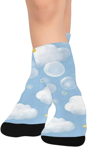 جوارب Cloud and Ducks للمشي لمسافات طويلة - جوارب شتوية حرارية سميكة دافئة للأطفال الصغار للأولاد والبنات للمدرسة، والارتداء اليومي والأنشطة الخارجية in Kuwait