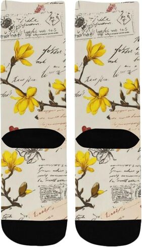 جوارب المشي لمسافات طويلة باللون الأصفر على شكل مغلف قديم - جوارب شتوية حرارية سميكة دافئة للأولاد والبنات الصغار للمدرسة، والارتداء اليومي والأنشطة الخارجية in Kuwait