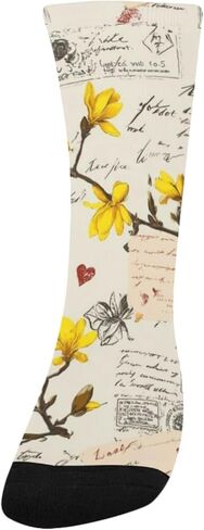 جوارب المشي لمسافات طويلة باللون الأصفر على شكل مغلف قديم - جوارب شتوية حرارية سميكة دافئة للأولاد والبنات الصغار للمدرسة، والارتداء اليومي والأنشطة الخارجية in Kuwait