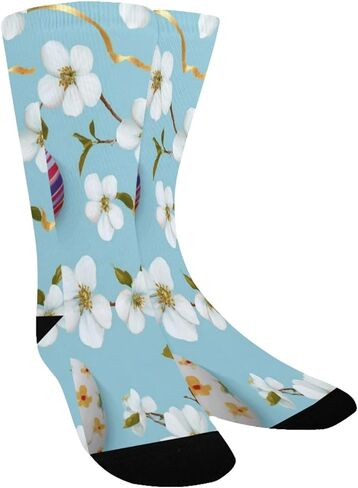 جوارب المشي لمسافات طويلة على شكل زهرة عيد الفصح من Cherry Blossom - جوارب شتوية حرارية سميكة دافئة للأولاد والبنات للمدرسة، والارتداء اليومي والأنشطة الخارجية in Kuwait