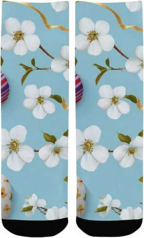 جوارب المشي لمسافات طويلة على شكل زهرة عيد الفصح من Cherry Blossom - جوارب شتوية حرارية سميكة دافئة للأولاد والبنات للمدرسة، والارتداء اليومي والأنشطة الخارجية in Kuwait