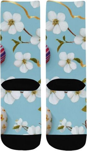 جوارب المشي لمسافات طويلة على شكل زهرة عيد الفصح من Cherry Blossom - جوارب شتوية حرارية سميكة دافئة للأولاد والبنات للمدرسة، والارتداء اليومي والأنشطة الخارجية in Kuwait