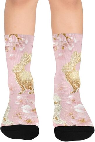 جوارب Lace Bunnies Bloom للمشي لمسافات طويلة - جوارب شتوية حرارية سميكة دافئة للأطفال الصغار للأولاد والبنات للمدرسة، والارتداء اليومي والأنشطة الخارجية in Kuwait