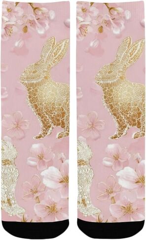 جوارب Lace Bunnies Bloom للمشي لمسافات طويلة - جوارب شتوية حرارية سميكة دافئة للأطفال الصغار للأولاد والبنات للمدرسة، والارتداء اليومي والأنشطة الخارجية in Kuwait