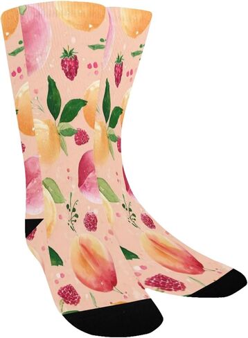 جوارب مشي لمسافات طويلة بطباعة زهور الربيع - جوارب شتوية سميكة دافئة للأولاد والبنات للأطفال الصغار للمدرسة، والارتداء اليومي والأنشطة الخارجية in Kuwait