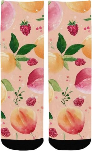 جوارب مشي لمسافات طويلة بطباعة زهور الربيع - جوارب شتوية سميكة دافئة للأولاد والبنات للأطفال الصغار للمدرسة، والارتداء اليومي والأنشطة الخارجية in Kuwait